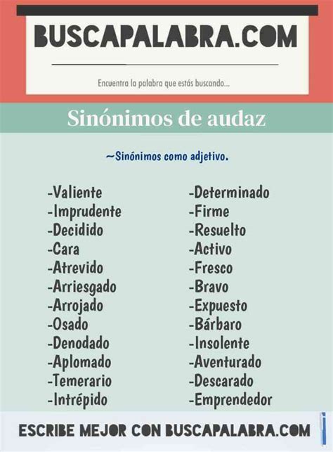 audaz sinonimo